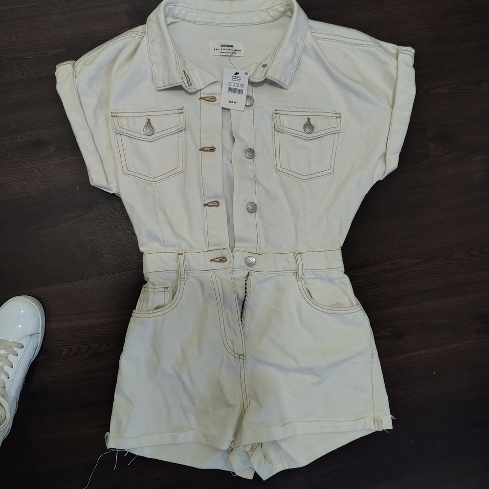 Cotton On Cream Jumpsuit